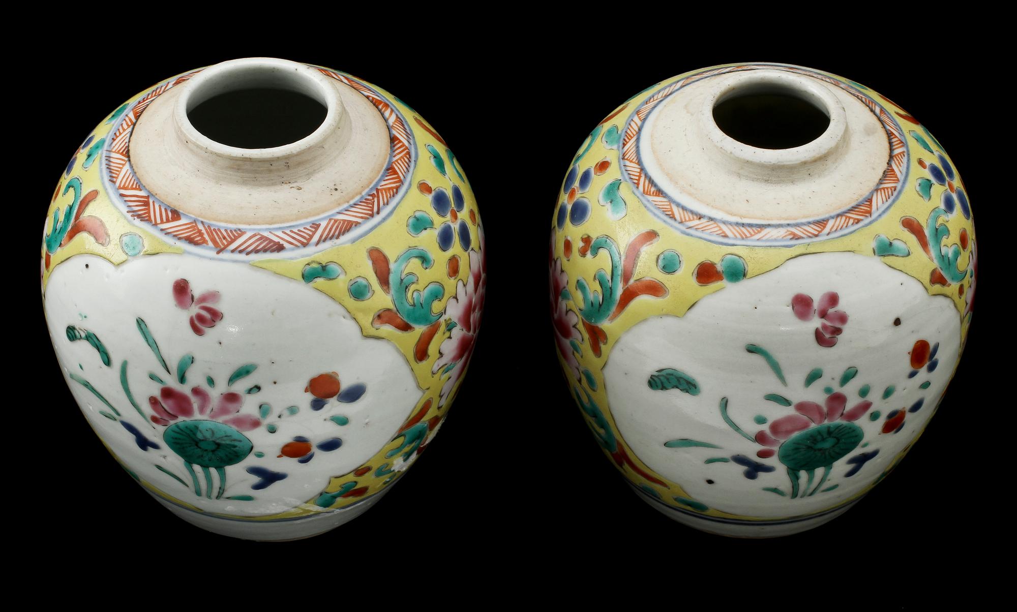 PARTI PORSLIN, 3 delar, Kina, delvis 1700-tal.