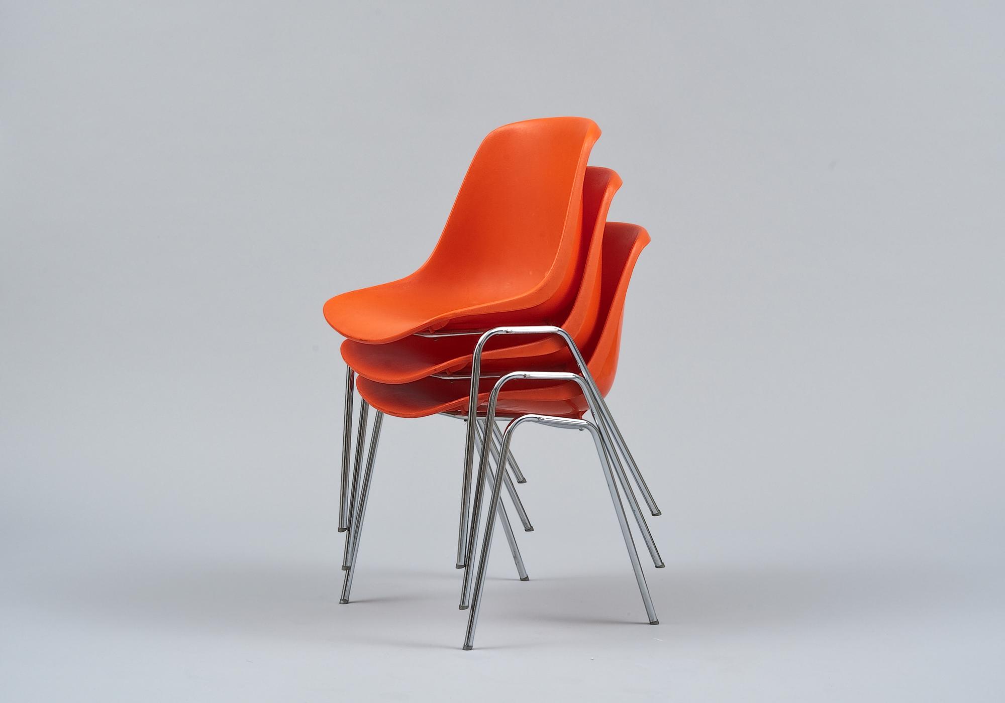 STOLAR, 3 st, "Polaris" Eero Aarnio, Asko, formgiven 1966.