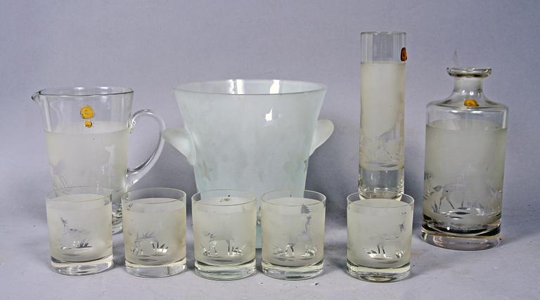 PARTI GLAS, 8+1 delar, 1900-tal.