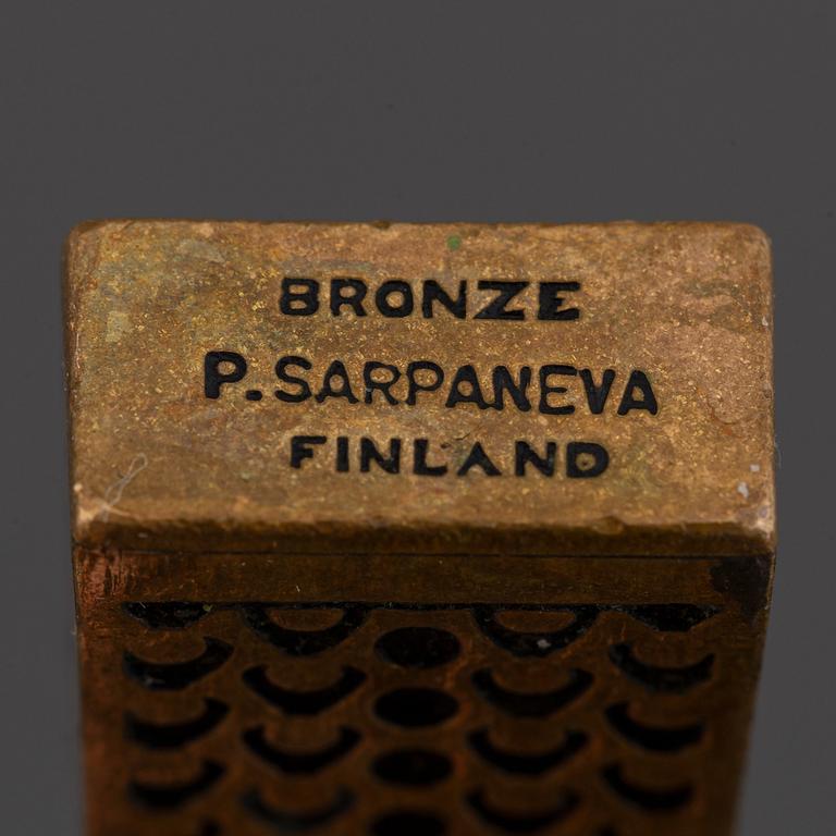 Pentti Sarpaneva, 24 pcs bronze and stainless steel flatware.