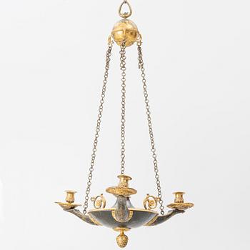 Ampel, för tre ljus, Frankrike, 1800-talets början,  Empire.