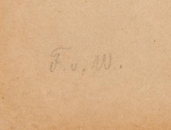 Ferdinand von Wright, watercolour, signed and dated 1831.