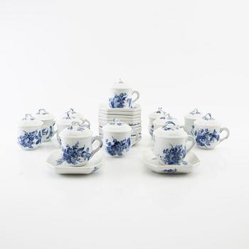 Creamers with saucers 12 pcs. "Blue Flower" Royal Copenhagen Denmark porcelain.