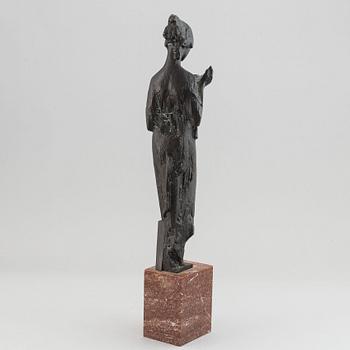 Jan Hána, efter. Skulptur. Signerad. Brons, höjd 54,5 (ink bas).