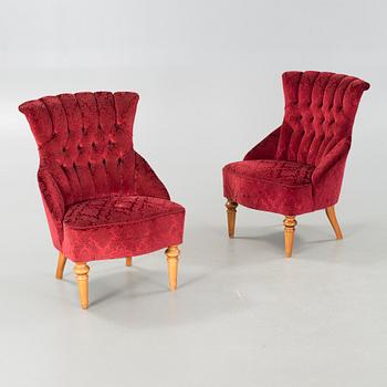 A pair of mid 20th century chairs.