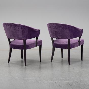 A pair of Carl Malmsten 'Lata Greven' chairs.