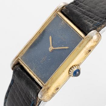 must de CARTIER, Tank, wristwatch, 23,5 x 23 (31) mm.