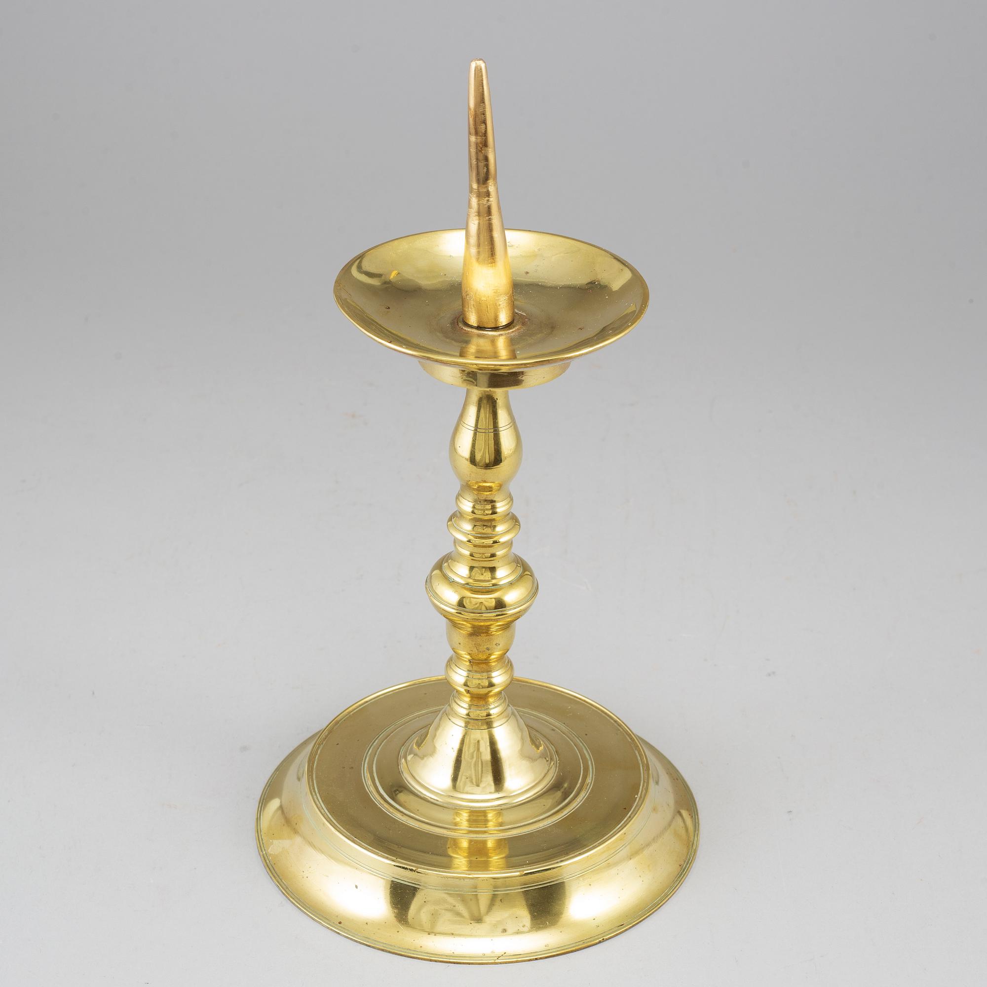 LJUSSTAKE, brons, 1600-tal.