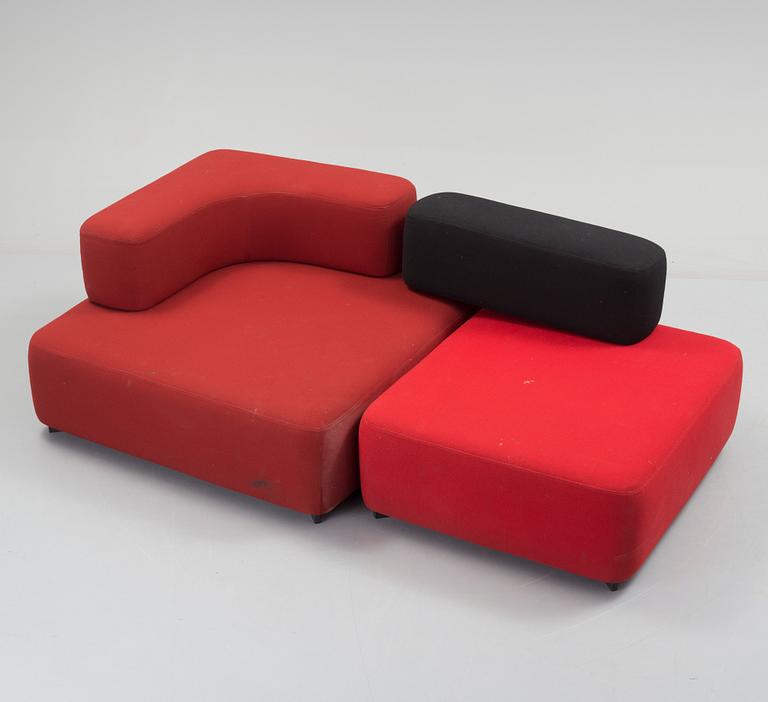 a 2 part "Alphabet" sofa by Piero Lissoni for Fritz Hansen.