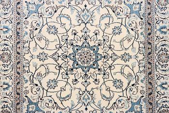 A Nain crug, part silk, c. 200 x 193 cm.