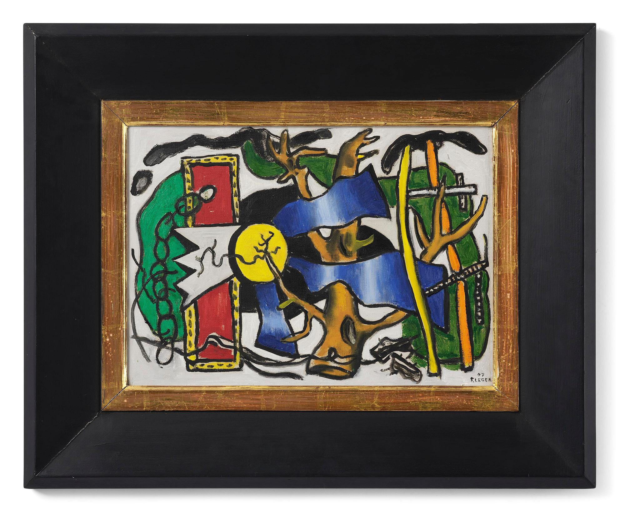 Fernand Léger, "Composition à l'oiseau, esquisse".