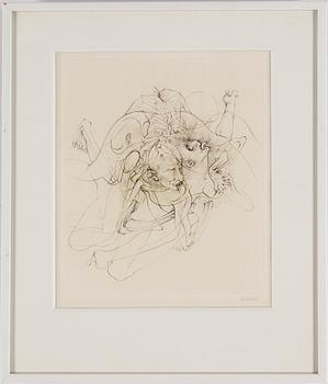 HANS BELLMER, 10 etchings in two colours, 1966-68, signed in pencil.