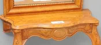 SPEGEL MED KONSOLBORD, nyrokoko 1800-talets andra hälft.