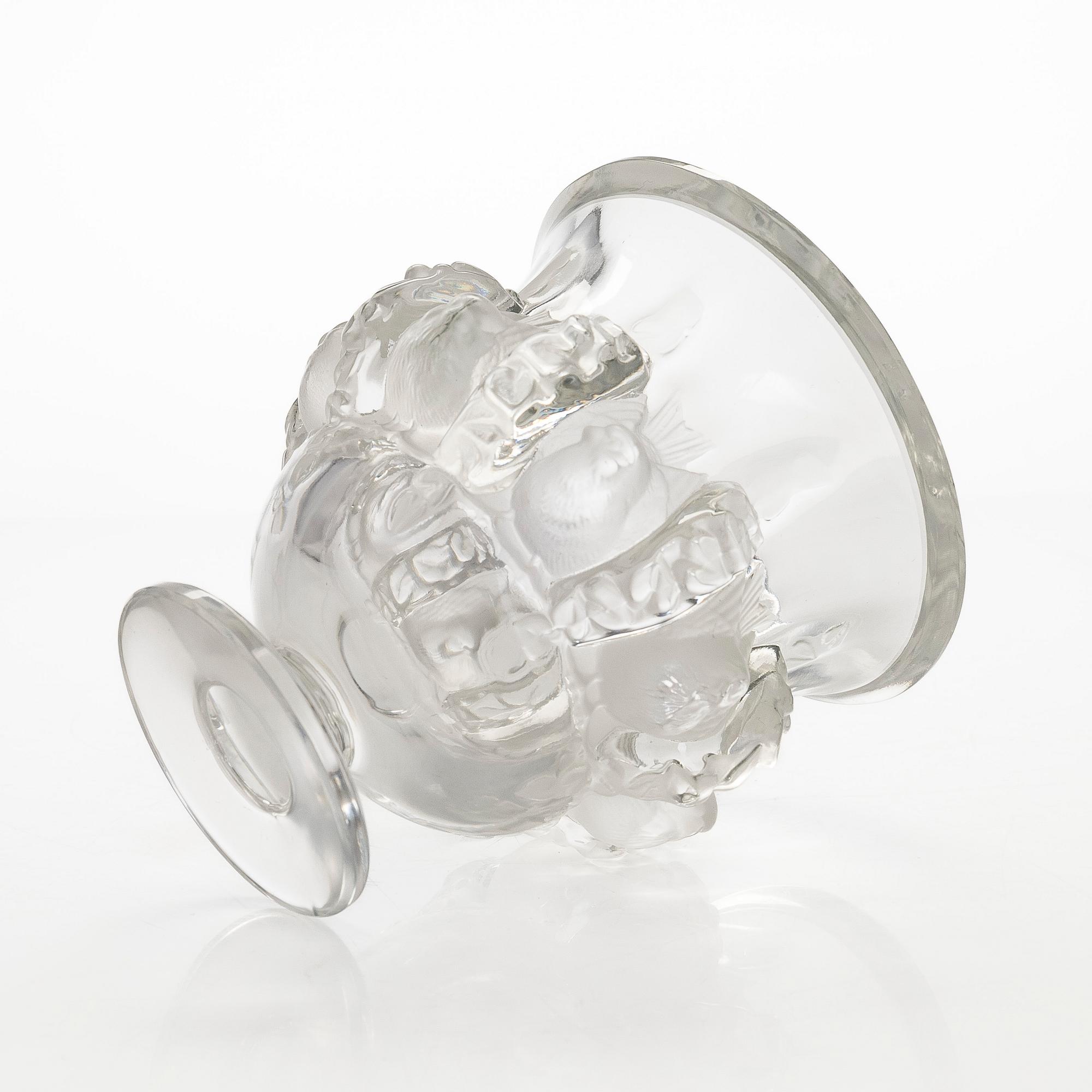 Skål, glas Lalique Frankrike.
