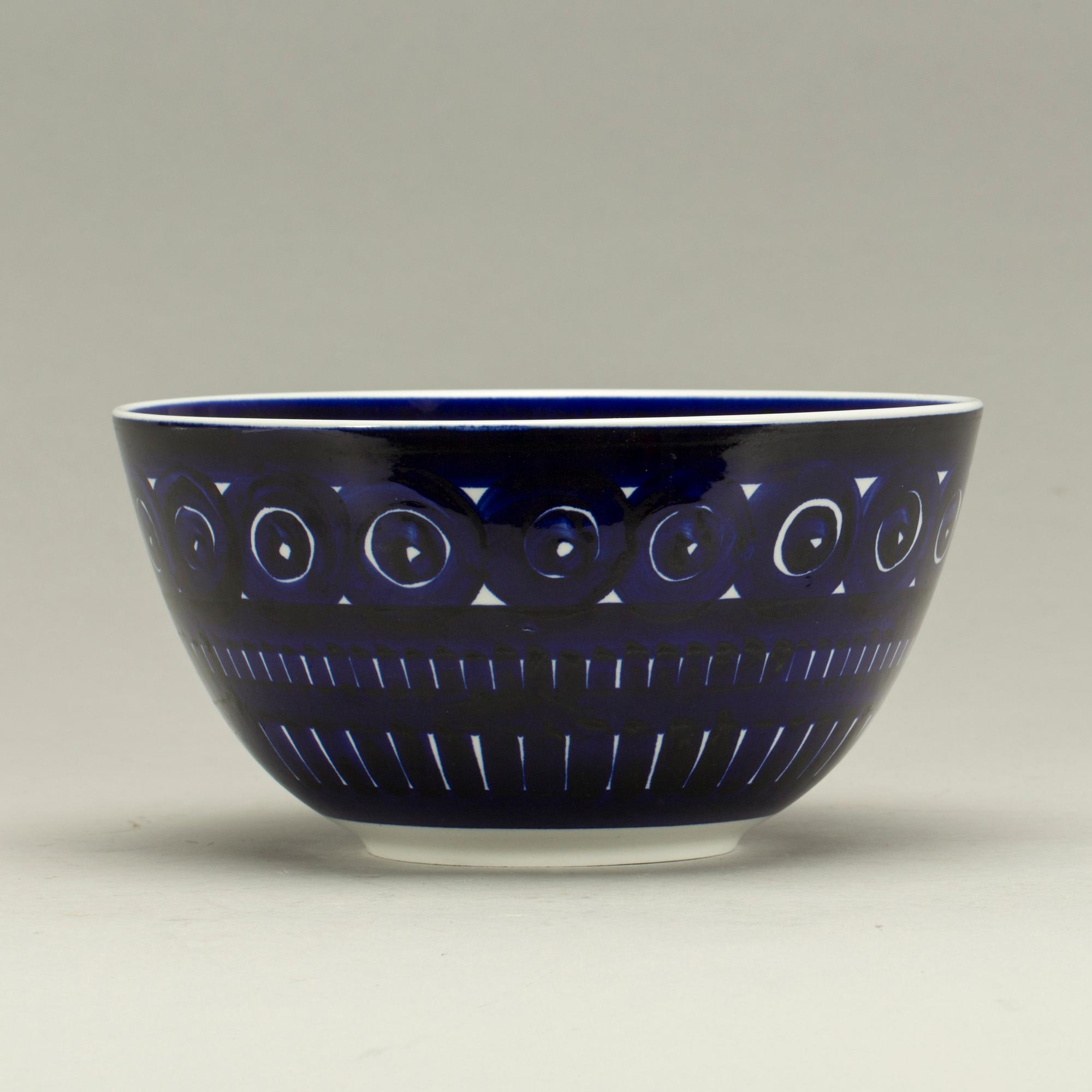 SKÅL,  porslin, "Valencia", Ulla Procopé, Arabia, Finland.