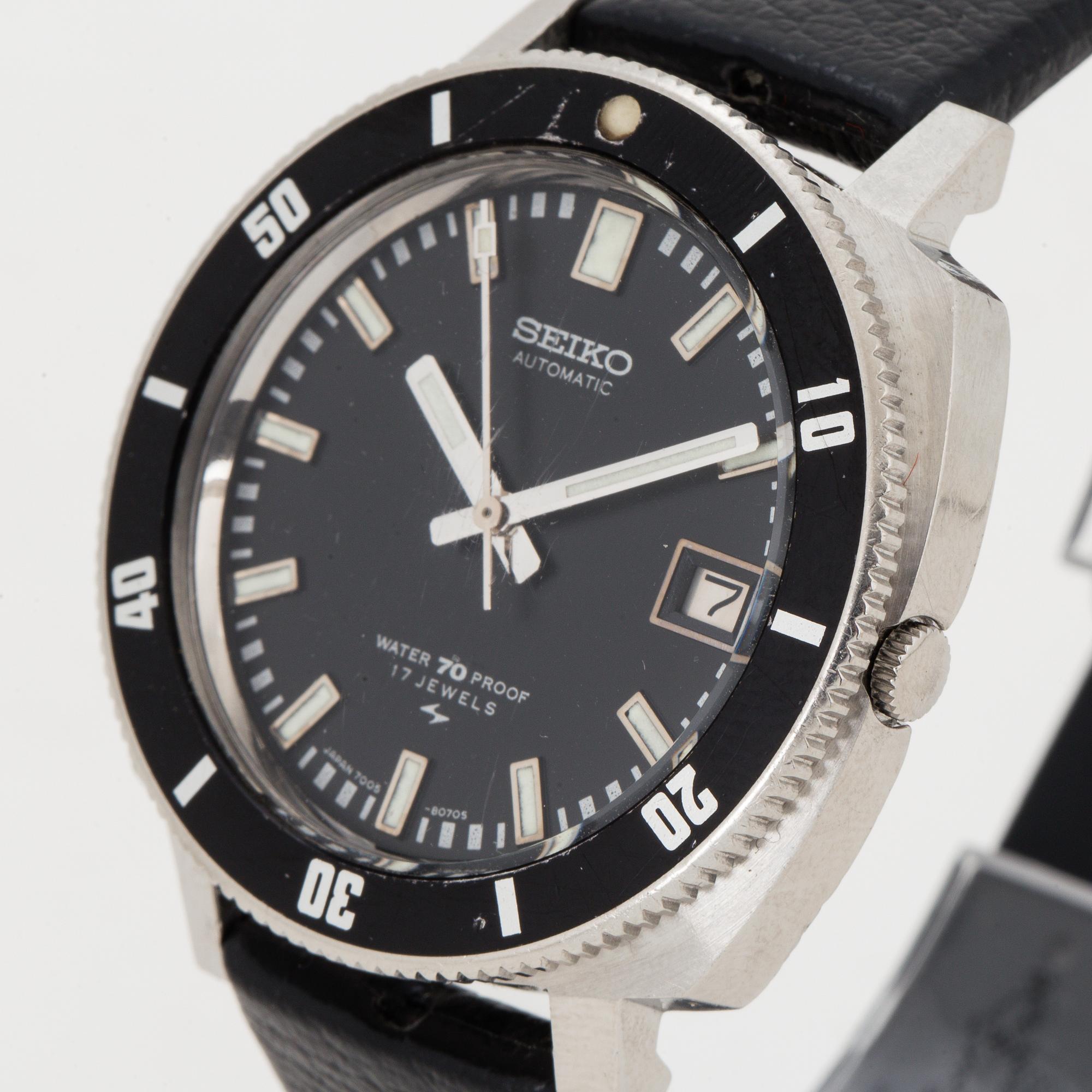 SEIKO, (Water 70 Proof), wristwatch, 39 mm,