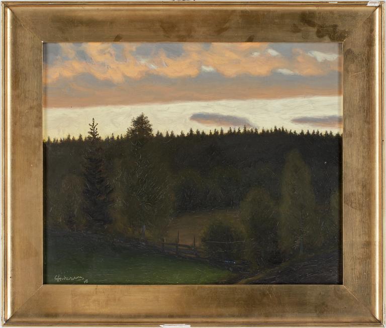 GUSTAF ANKARCRONA, olja på duk, sign o dat -08.