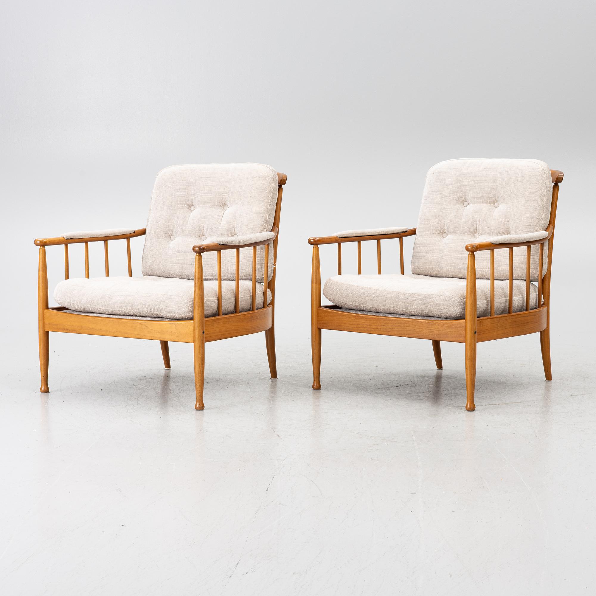 Kerstin Hörlin-Holmquist, A pair of armchairs, 'Skrindan', OPE möbler.
