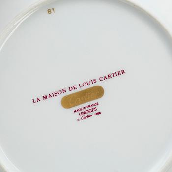 SERVIS, 18 dlr, Cartier, Limoges, 1986, porslin.