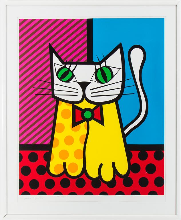 ROMERO BRITTO, color litograph. Signed and numbered 198/275.