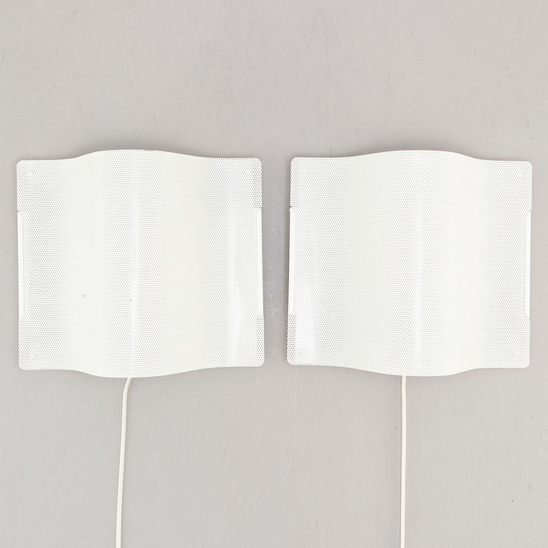 A pair of 'Zero' wall lamps, from Lindau & Lindekrantz, second half of the 20th century.