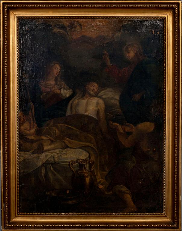 OKÄND KONSTNÄR, olja på duk, 1700/1800-tal.