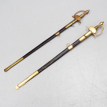 Two 19th century swords marked Solingen.