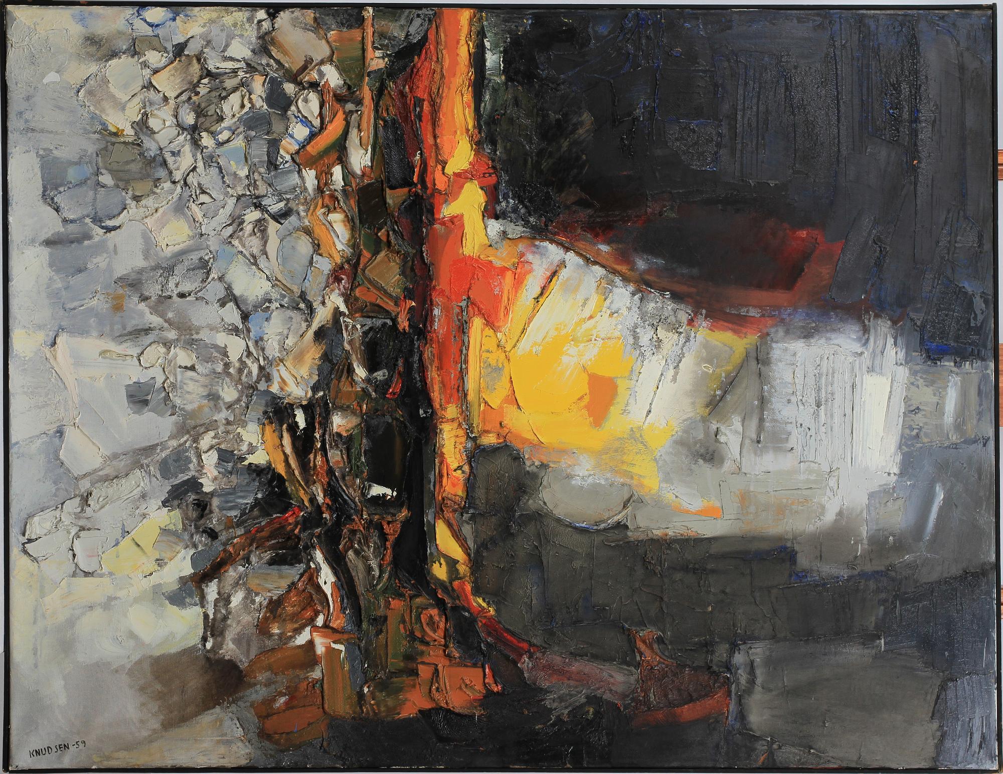 LEIF KNUDSEN, olja på duk. Sign och dat -59.