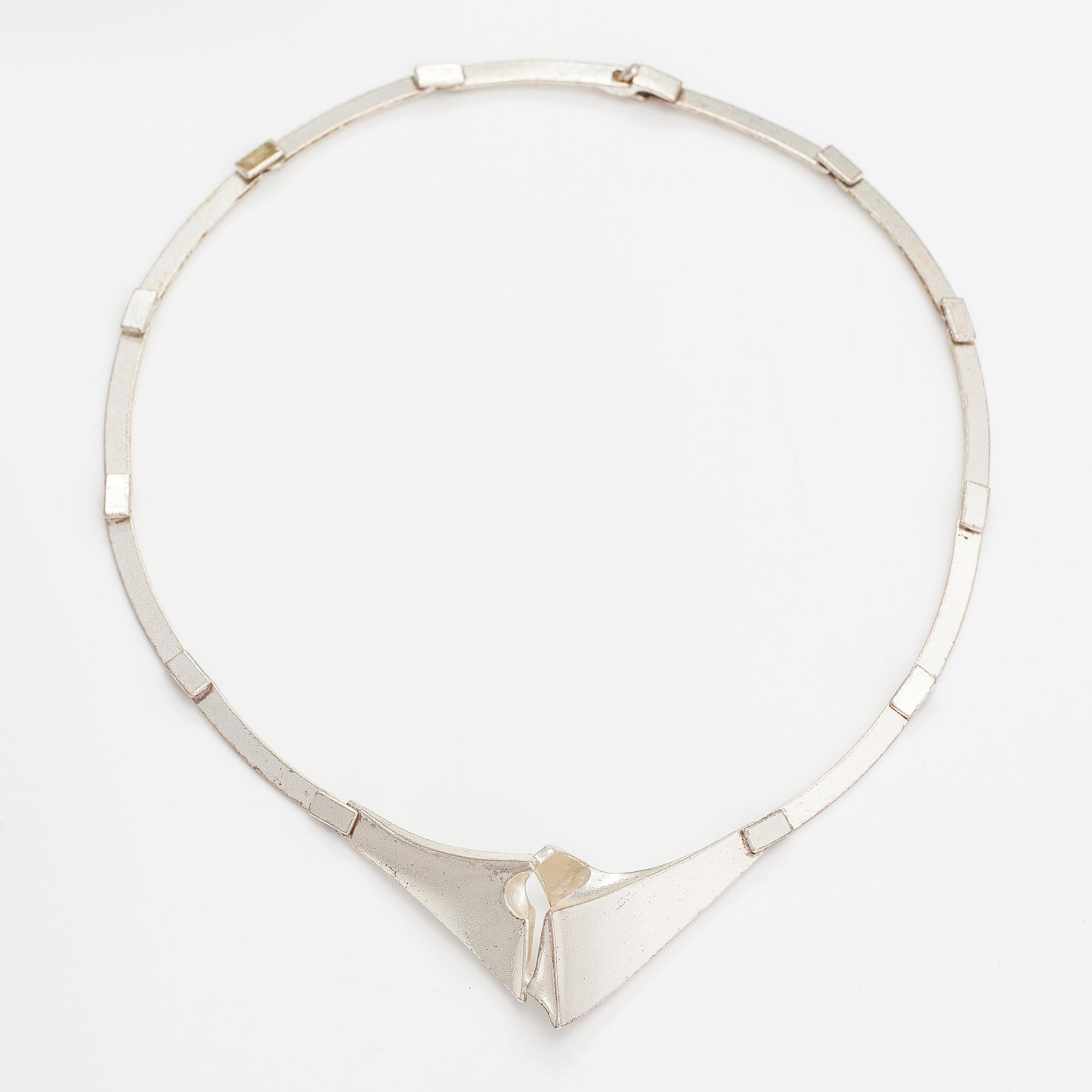 Björn Weckström, Halsband "Albatros", sterlingsilver. Lapponia 1991.