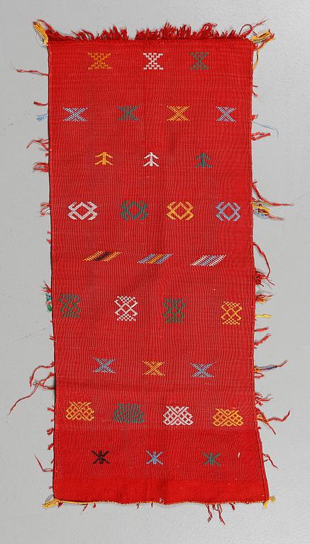MATTOR, 2 st, silke, Kelim, Nordafrika, sent 1900-tal.