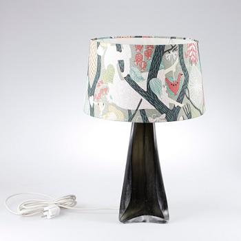 BORDSLAMPA, glas, Carl Fagerlund, Orrefors, 1900-talets andra hälft.