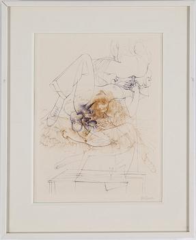 HANS BELLMER, 10 etchings in two colours, 1966-68, signed in pencil.