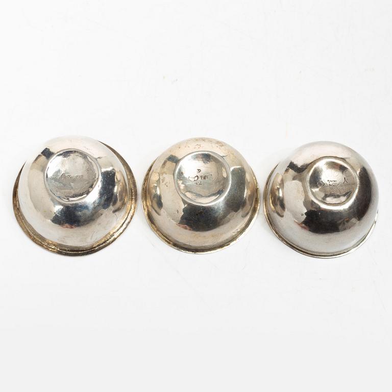 Seven silver tumbler, Sweden, 18th/19th century.