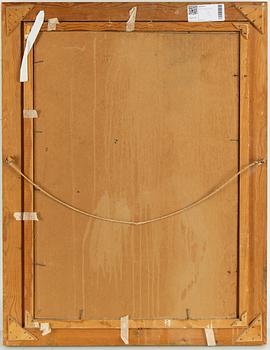 Bengt Lindström, oil on paper-panel, signed.