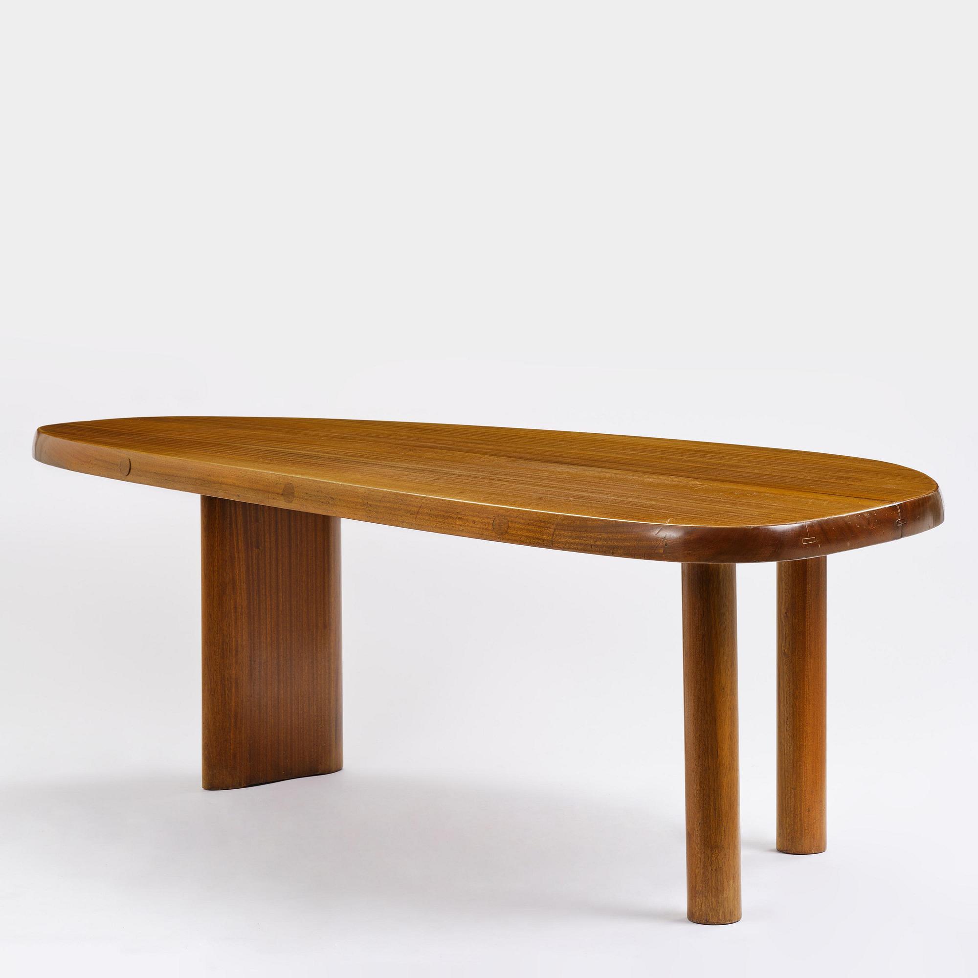 Charlotte Perriand, a "Forme Libre" table, executed by André Chetaille for Galerie Steph Simon, France, ca 1956.