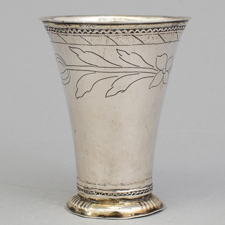 A Swedish silver cup, 1779.