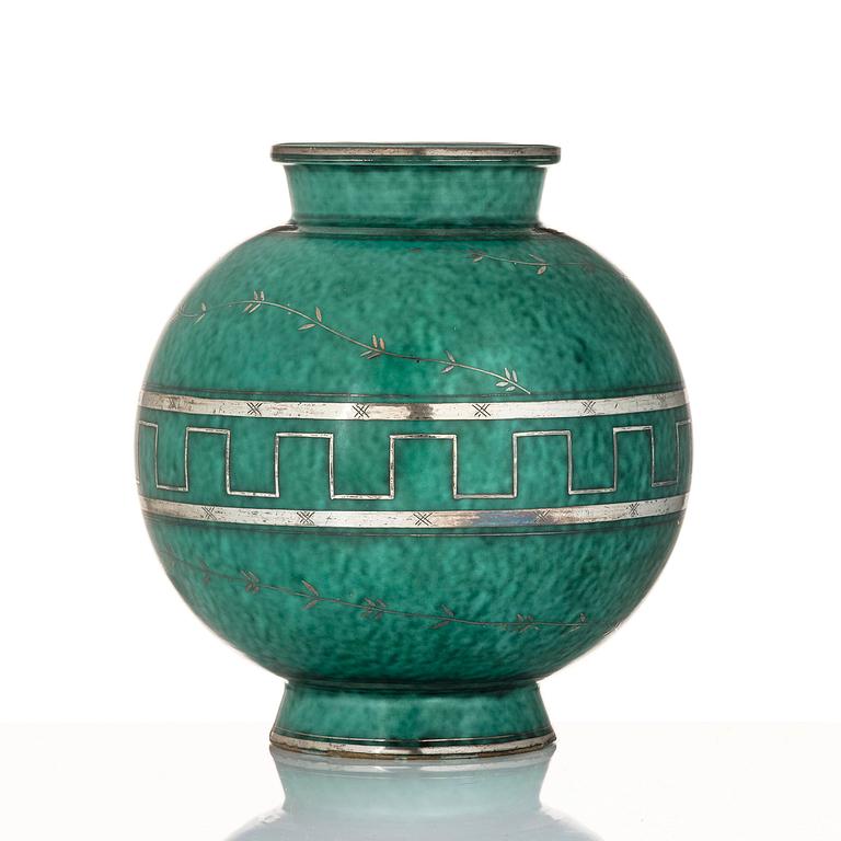 Wilhelm Kåge, an Argenta ceramic vase, Gustavsberg 1935.