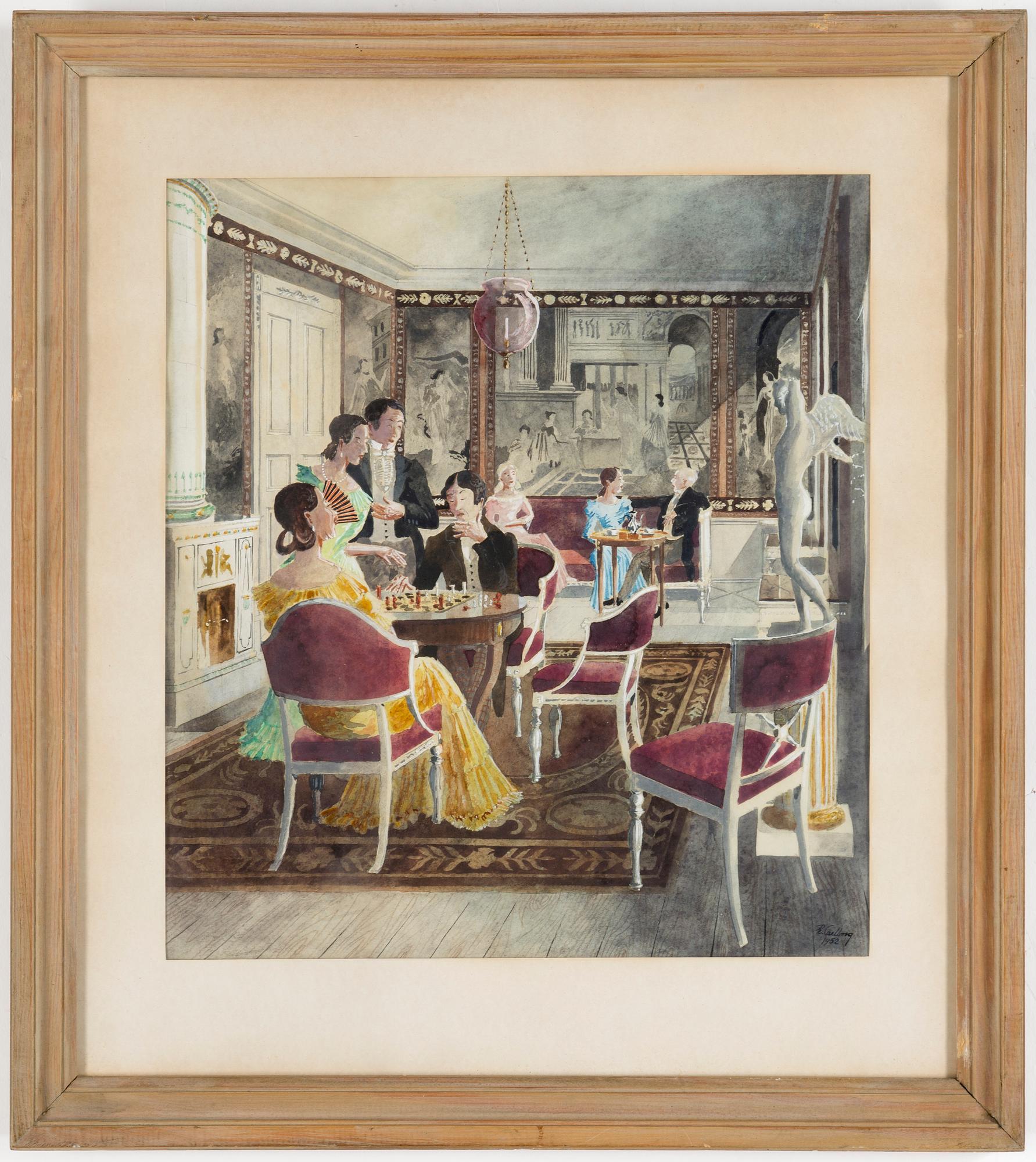 RUDOLF CARLBORG, Watercolour, signed R. Carlborg and dated 1952.