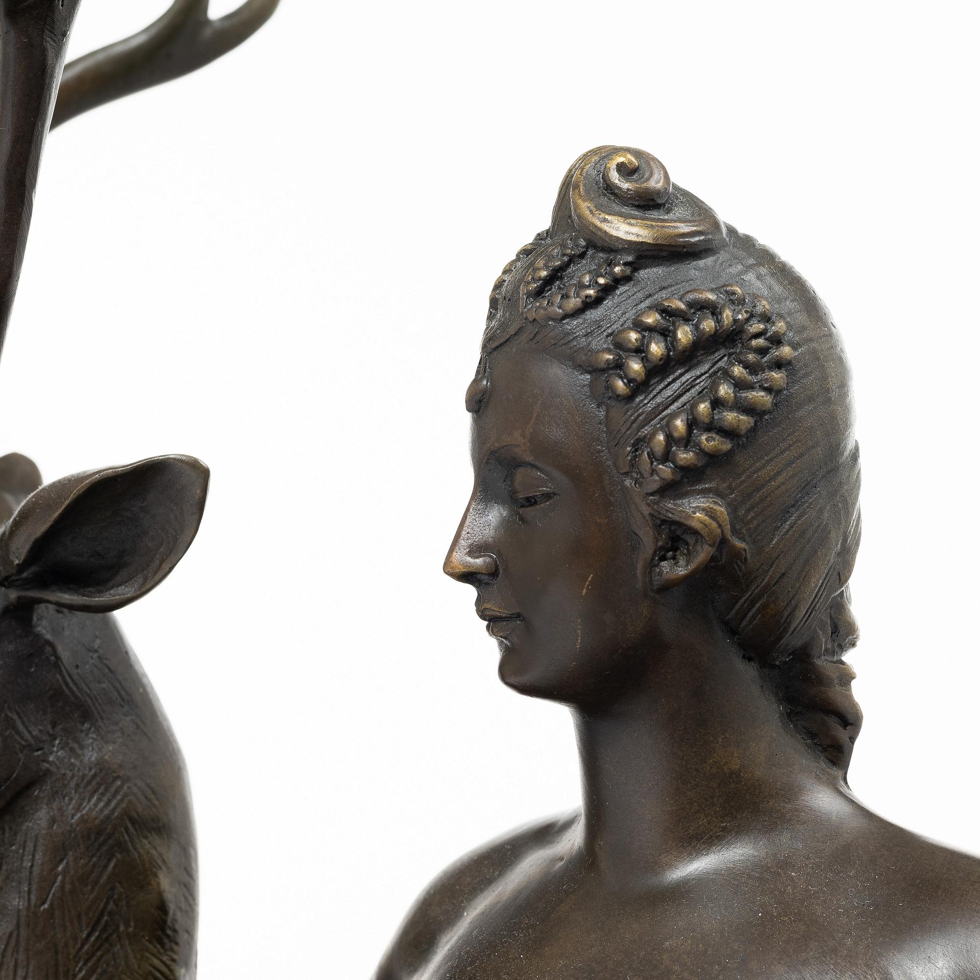 Diana and the deer, P. Jacquiet, after, 21st century.