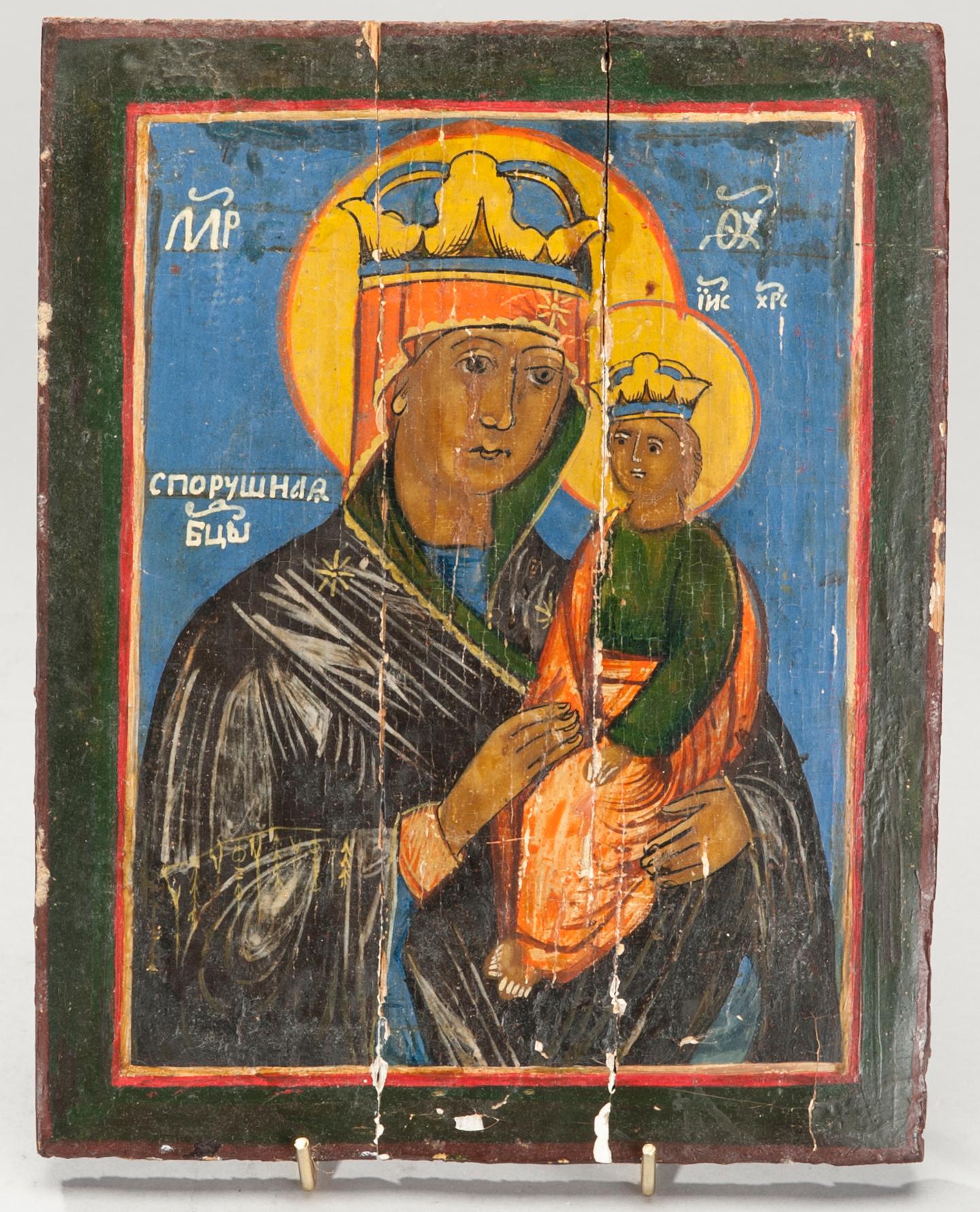 IKON, tempera på pannå, Ryssland 1800-tal.
