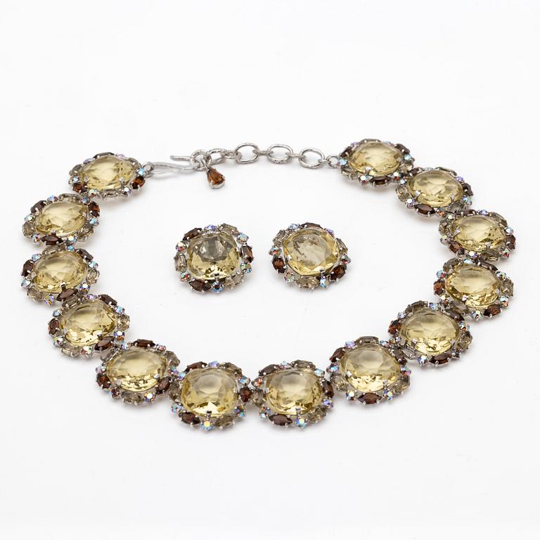 Christian Dior, Necklace and earrings, 1958.