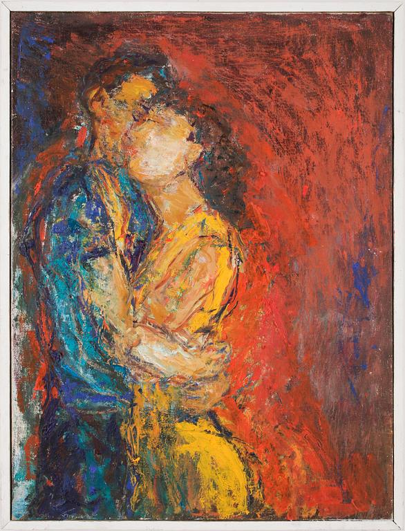 OSCAR HERNANDEZ SORIANO, olja på duk, signerad a tergo.