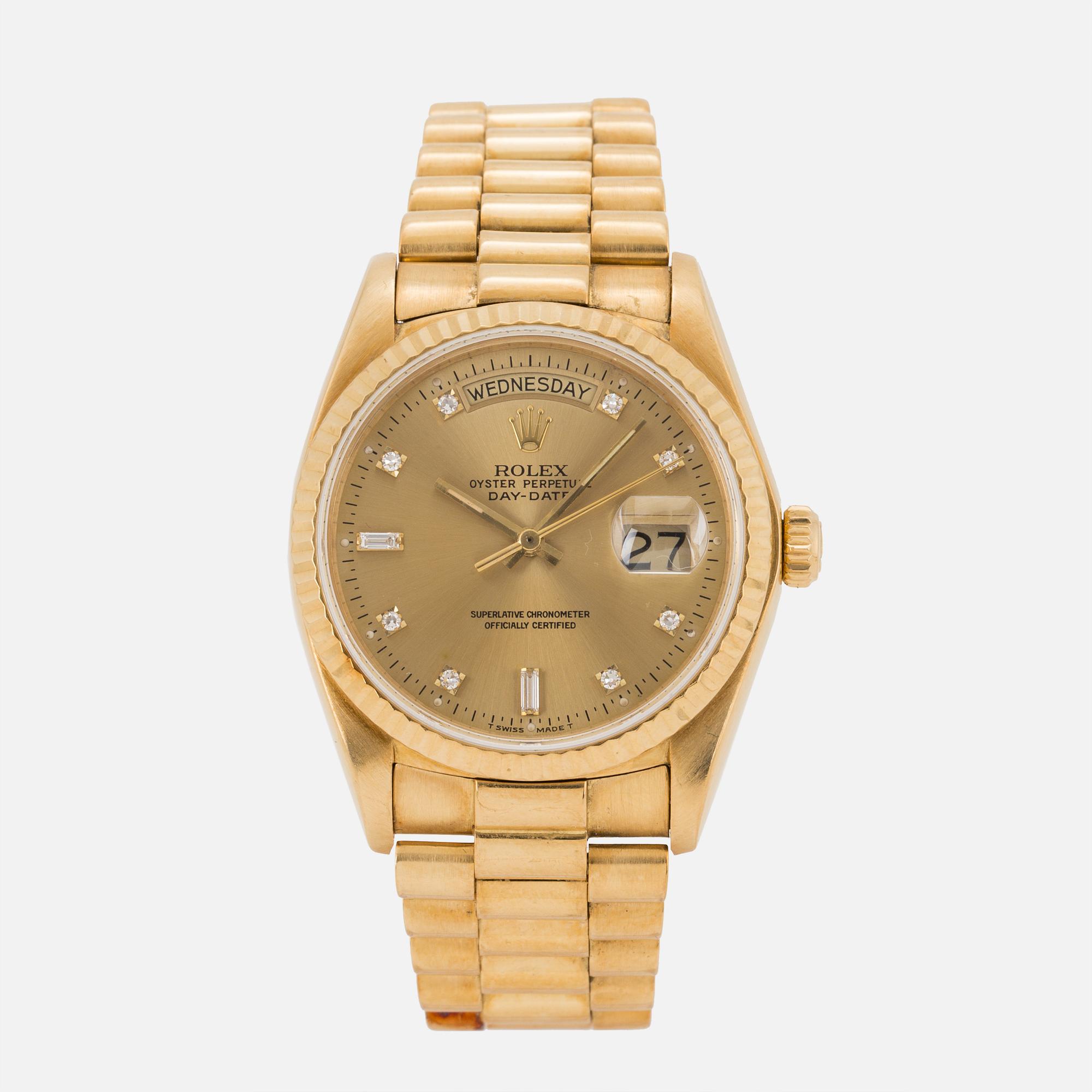 ROLEX, Oyster Perpetual, Day-Date, Chronometer, wristwatch, 36 mm,