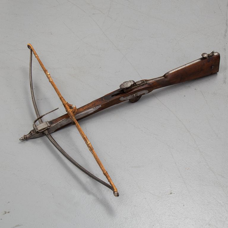 A stone crossbow, probably by Robert Bolton, Wigan, from around the year 1800.