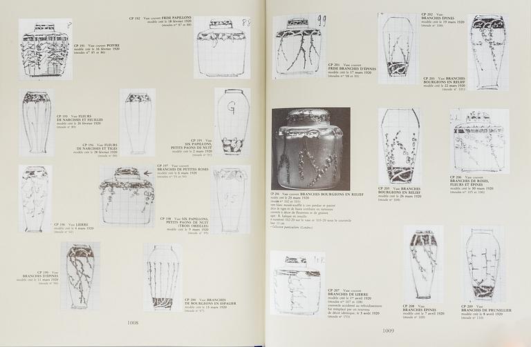 BOK, "René Lalique 1860-1945 maître-verrier analyse de l'oeuvre et catalogue raisonné", Félix Marcilhac, 1994.