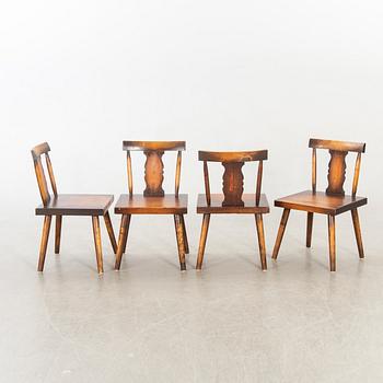 A 1940's 11 pcs dining table and chairs.