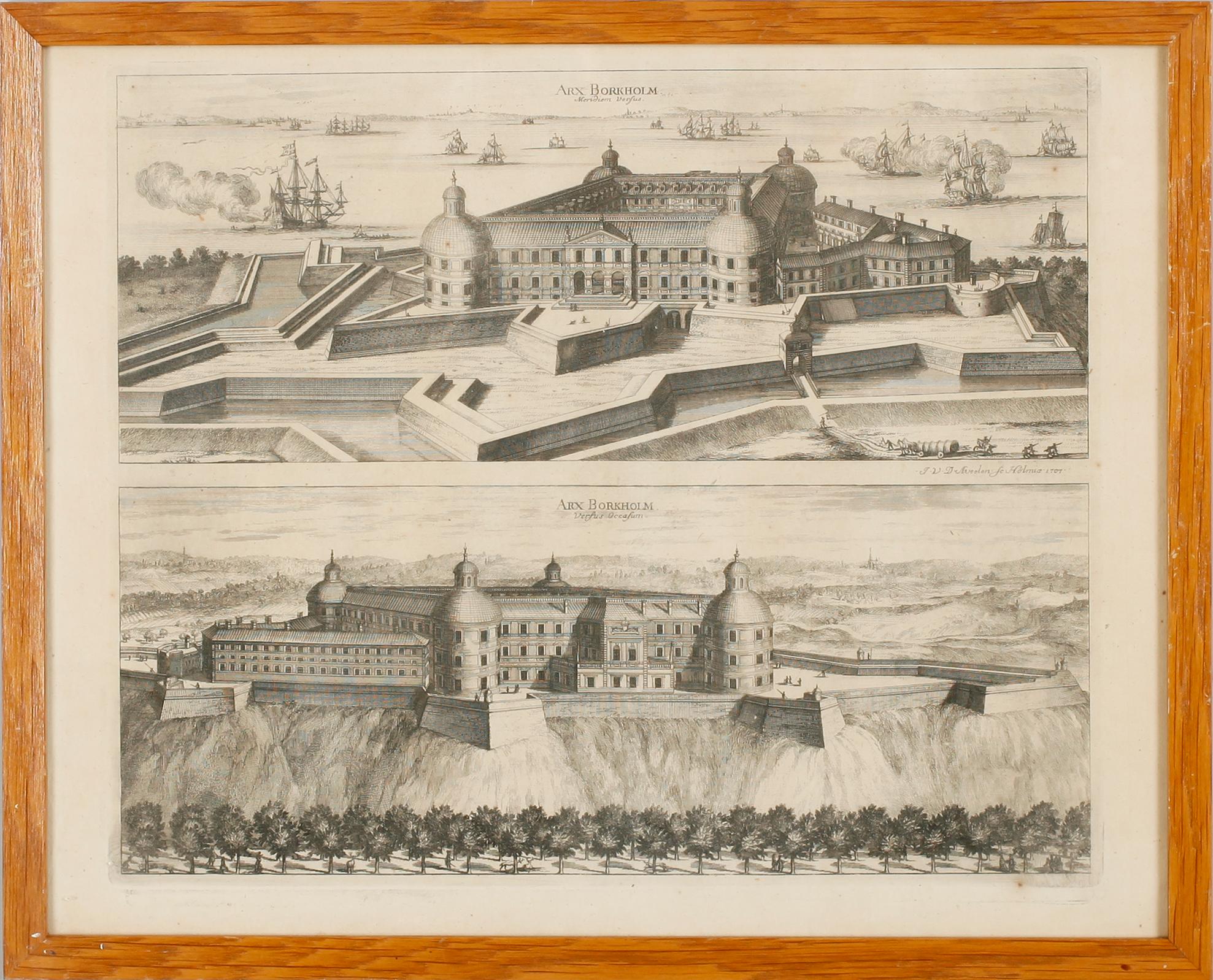 KOPPARSTICK, 2 st, ur Dahlberg, Svezia Antiqua, 1600-/1700-tal.