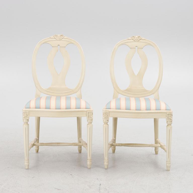 Stolar, 10 st, gustaviansk stil, Åmells Möbler.