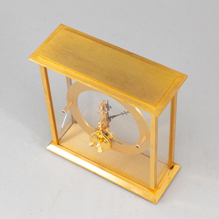 JAEGER LE COULTRE, a model '508' table clock, 1970's.