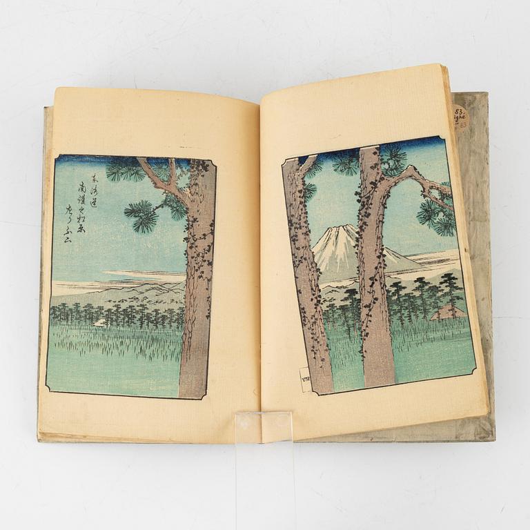 A book with colour woodblock prints, second half of the 19th century.